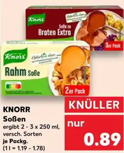 Kaufland KNORR Soßen Angebot