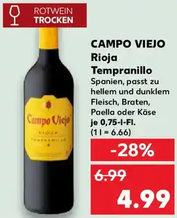 Kaufland CAMPO VIEJO Rioja Tempranillo Angebot