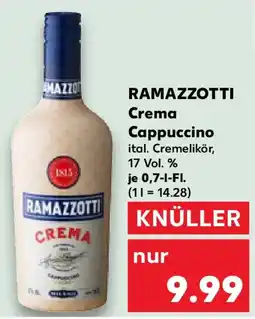 Kaufland RAMAZZOTTI Crema Cappuccino Angebot