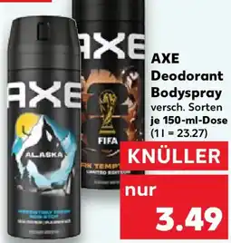 Kaufland AXE Deodorant Bodyspray Angebot