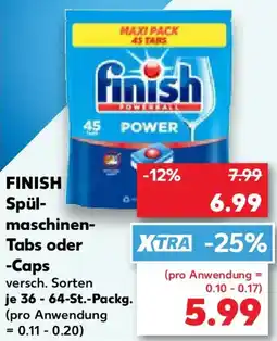 Kaufland FINISH Spülmaschinen Tabs oder -Caps Angebot