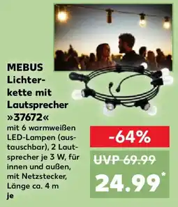 Kaufland MEBUS Lichterkette mit Lautsprecher 37672 Angebot