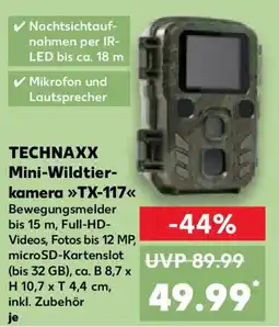 Kaufland TECHNAXX Mini-Wildtierkamera TX-117 Angebot