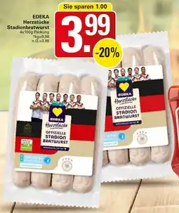WEZ EDEKA Herzstücke Stadionbratwurst Angebot