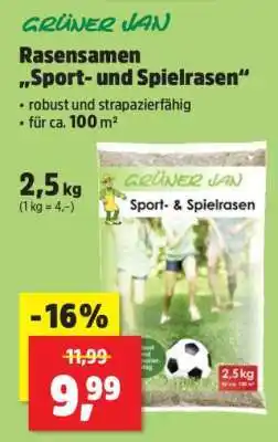 Thomas Philipps Rasensamen „Sport- und Spielrasen“ Angebot