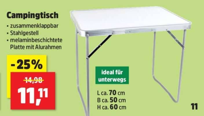 Campingtisch Angebot bei Thomas Philipps