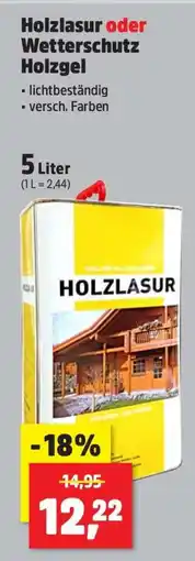Thomas Philipps Holzlasur oder Wetterschutz Holzgel Angebot