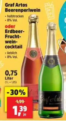 Thomas Philipps Graf Artos Beerenperlwein oder Erdbeer-Fruchtwein-cocktail Angebot