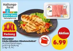 PENNY MÜHLENHOF Frische Hähnchen-Minutenschnitzel Angebot