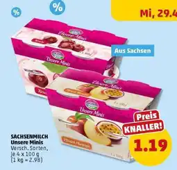PENNY SACHSENMILCH Unsere Minis Angebot
