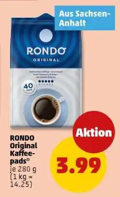 PENNY RONDO Original Kaffee-pads° Angebot