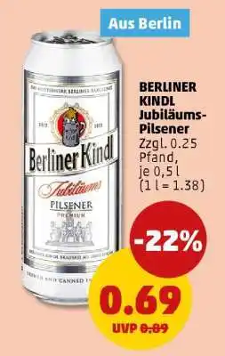 PENNY BERLINER KINDL Jubiläums Pilsener Angebot