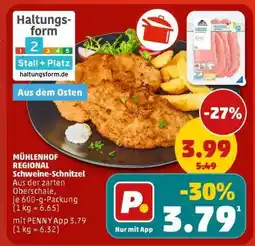 PENNY MÜHLENHOF REGIONAL Schweine-Schnitzel Angebot