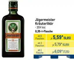 METRO Jägermeister Kräuterlikör Angebot