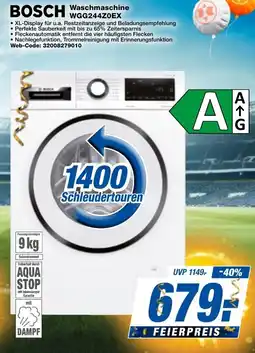 expert Techno Land BOSCH Waschmaschine WGG244Z0EX Angebot