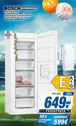 expert Techno Land BOSCH Gefrierschrank GSN29EWEV Angebot