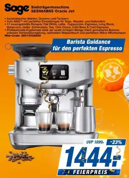 expert Techno Land Sage Siebträgermaschine SES985BSS Oracle Jet Angebot