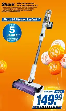 expert Techno Land Shark Akku-Staubsauger IW1611DE Detect Pro Angebot