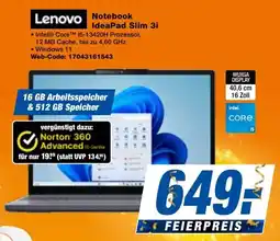 expert Techno Land Lenovo Notebook IdeaPad Slim 3i Angebot