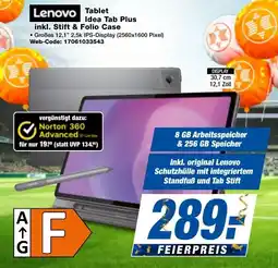 expert Techno Land Lenovo Tablet Idea Tab Plus inkl. Stift & Folio Case Angebot