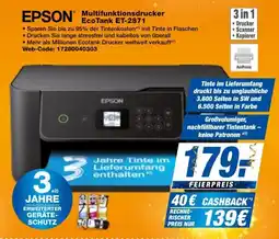 expert Techno Land EPSON Multifunktionsdrucker EcoTank ET-2871 Angebot