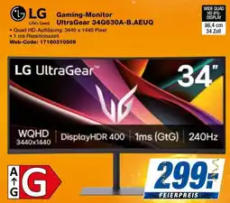 expert Techno Land LG Gaming-Monitor Life's Good UltraGear 34G630A-B.AEUQ Angebot