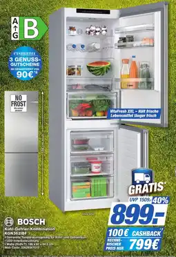 K+B Expert BOSCH Kühl-Gefrier-Kombination KGN3621BF Angebot