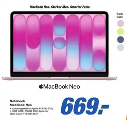 K+B Expert Notebook MacBook Neo Angebot