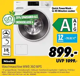 MEDIMAX Miele Waschmaschine WWB 360 WPS Angebot