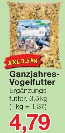 Jawoll Ganzjahres Vogelfutter 3,5kg Angebot