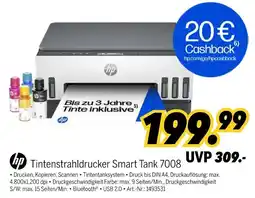 MEDIMAX hp Tintenstrahldrucker Smart Tank 7008 Angebot