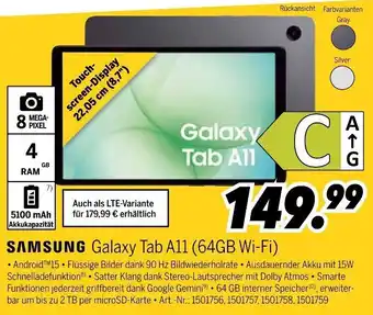 SAMSUNG Galaxy Tab A11 (64GB Wi-Fi)