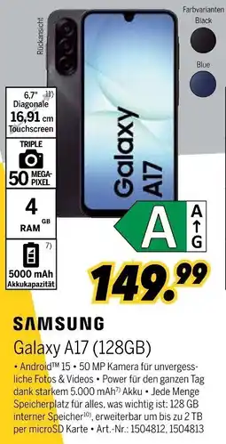MEDIMAX SAMSUNG Galaxy A17 (128GB) Angebot