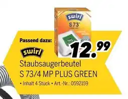 MEDIMAX swirl Staubsaugerbeutel S 73/4 MP PLUS GREEN Angebot