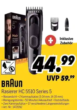MEDIMAX BRAUN Rasierer HC 5510 Series 5 Angebot