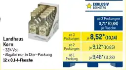 METRO Landhaus Korn Angebot