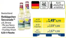 METRO Deutschland Rotkäppchen Secconade Angebot