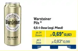 METRO Warsteiner Pils Angebot