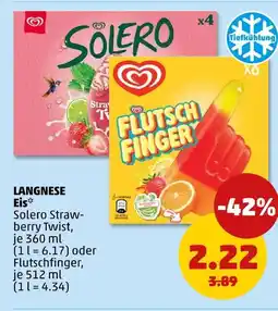 PENNY Langnese eis solero strawberry twist Angebot