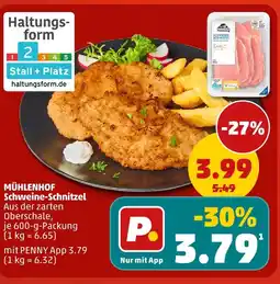 PENNY Mühlenhof schweine-schnitzel Angebot