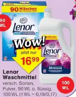 Jawoll Lenor Waschmittel Angebot