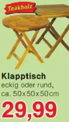 Jawoll Klapptisch Angebot