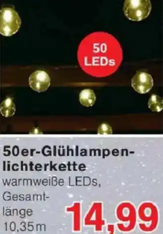 Jawoll 50er-Glühlampenlichterkette Angebot