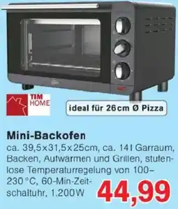 Jawoll TIM HOME Mini-Backofen Angebot