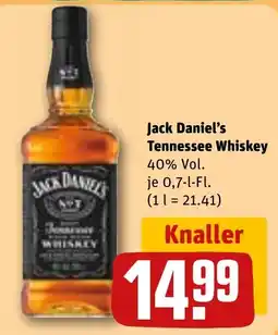 REWE Jack Daniel's Tennessee Whiskey Angebot