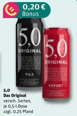 REWE 5,0 Das Original Angebot