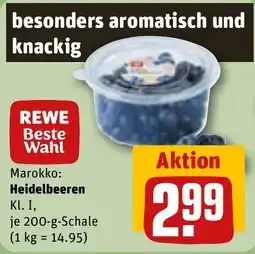 REWE REWE Beste Wahl Heidelbeeren Angebot