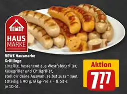 REWE REWE Hausmarke Grilllinge Angebot