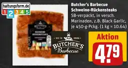REWE Butcher's Barbecue Schweine-Rückensteaks Angebot
