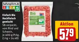 REWE Einfach Bio Hackfleisch gemischt Angebot